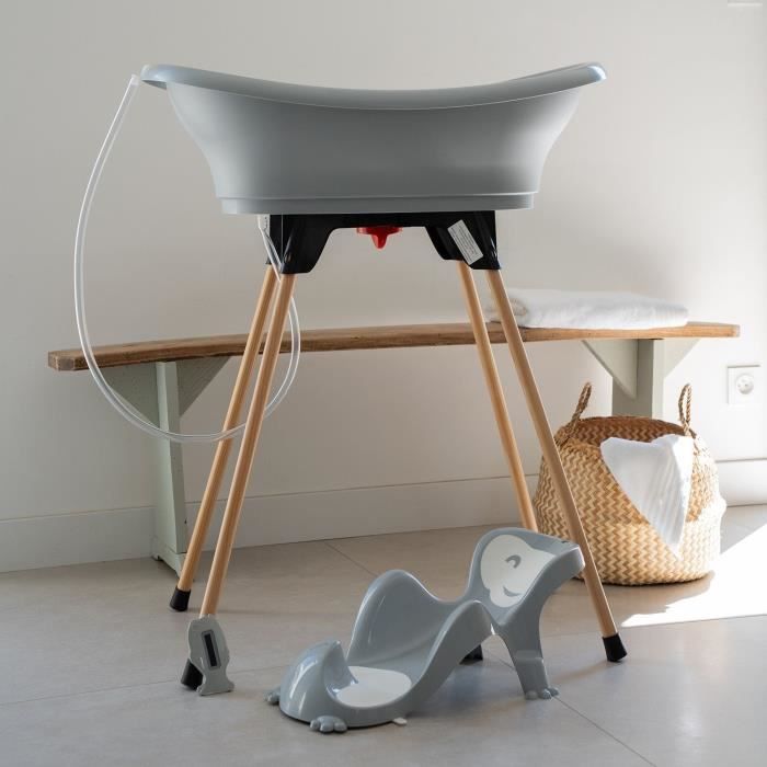 Thermobaby Vasco Thermobaby 5 in 1 blue flower bathtub - Made in France