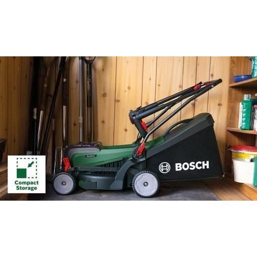 Bosch UniversalRotak 37-550 Lawn Mower - with 2 x 4.0 Ah Batteries and Charger