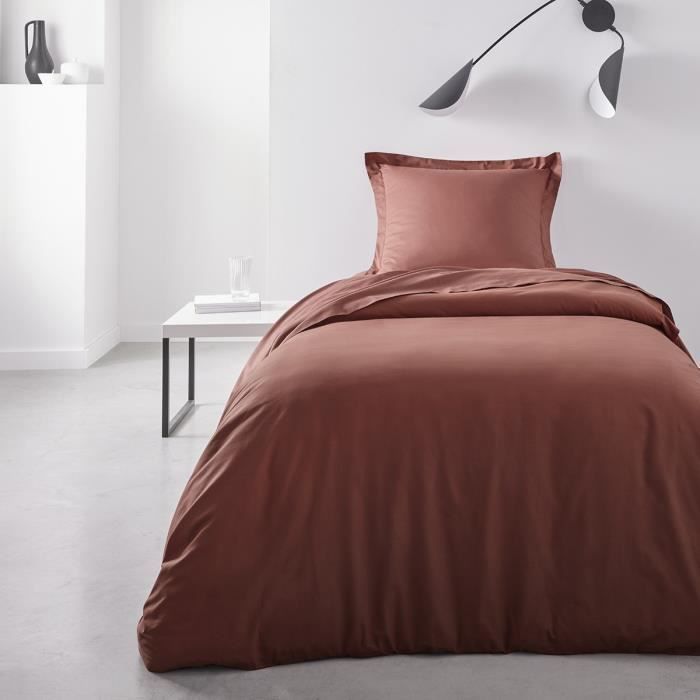 TODAY ESSENTIAL TODAY CHARD - 90 x 190 cm - 1 person - 100% UNA COTTON - TERRACOTTA