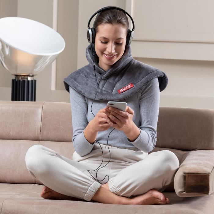 Heating Cushion - Imetec - Cervical - Hypoallergenic Fabric - 5 Temperatures - Machine Washable