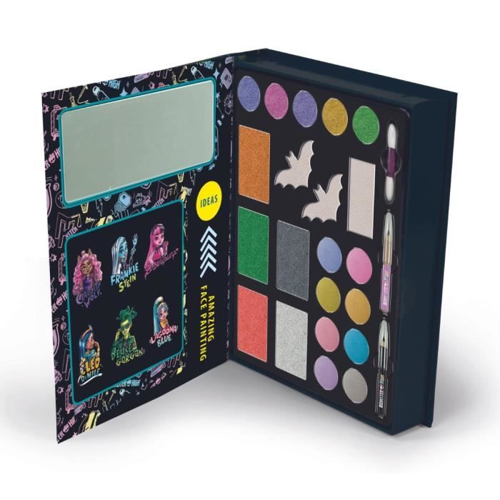Monster High Makeup Set - Clementoni - Palette containing powders, shadows, pencils