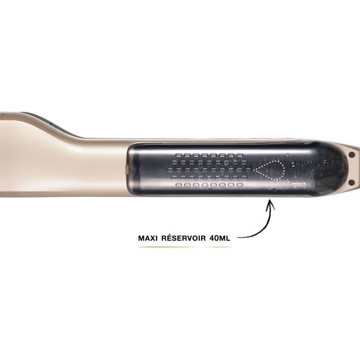 SAINT ALGUE 3992 - Demeliss Titanium box: Steam straightener + Elixir Ritual shine treatment 50ml - 150 ° C to 230 ° C - Auto stop