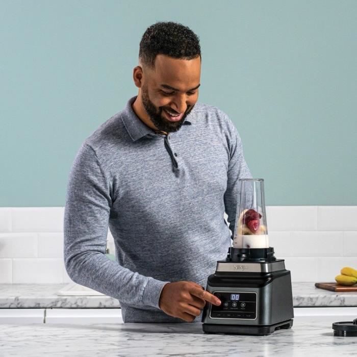 NINJA BN750EU - 2 in 1 Blender - 2.1 L Bowl - 700ml Tumbler - 1200 W - Black