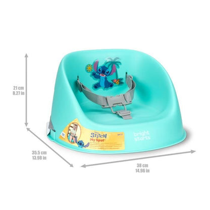 DISNEY BABY - STITCH - Baby booster seat from 6 months to 3 years, Universal, 3-point harness, Easy to clean