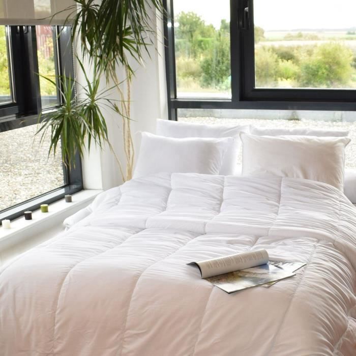 Special cuddly duvet - Temperate - 240 x 220 cm - 250 g/m² - White