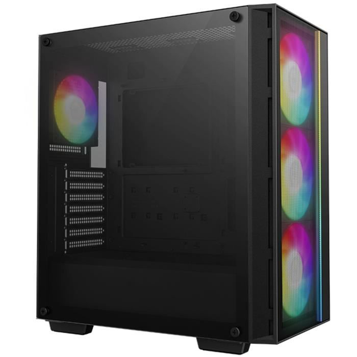 PC case - DEEPCOOL - MATREXX 55 V4 Mesh C - Mid-tower - ATX - Tempered glass - Mesh front - ARGB - Black