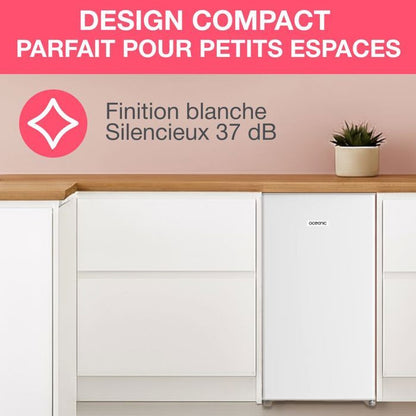 Table top refrigerator - OCEANIC - 90L - 37dB - Class E - L44.5 x D47.5 x H85 cm - White