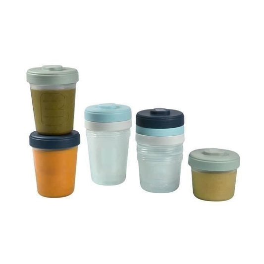 BEABA Set 2nd age 8 portions clip - (4x150ml + 4x250ml)
