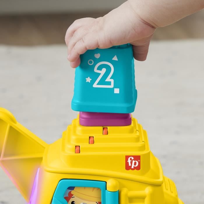 Fisher-Price-La Calculo'Grue-Blocks with sound and light effects HXF48