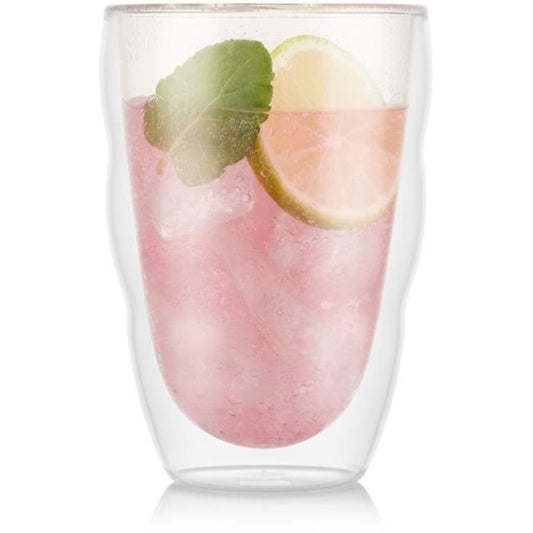 BODUM PILATUS Set 2 double wall glass 0.35 l Transparent