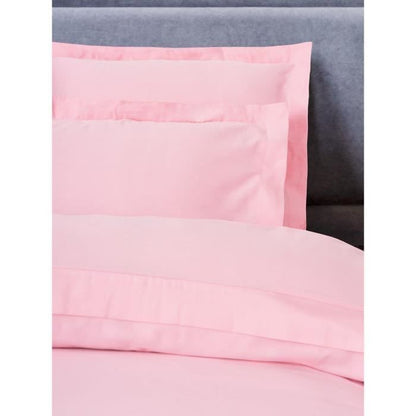 Bedding set - 1 duvet cover 220 x 240 cm + 2 pillowcases 60 x 60 cm - 100% cotton satin - Pink
