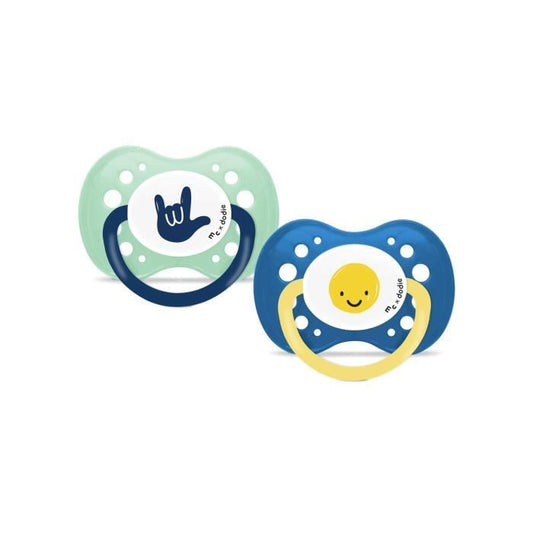 2 Anatomical pacifiers - DODIE - A109 EDL - +18 months - Mathilde Cabanas Blue