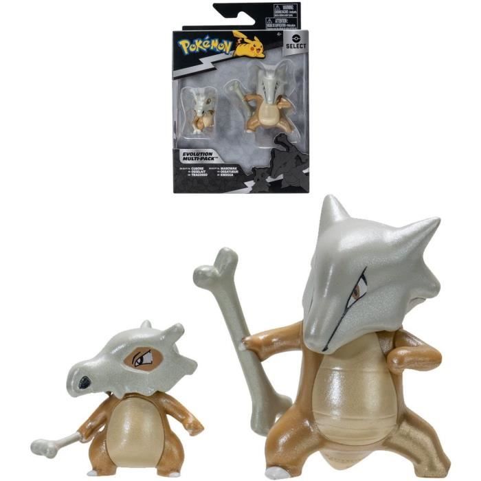 Pokémon - Osselait (5 cm) & Ossatueur evolution pack (10 cm) - Bandai