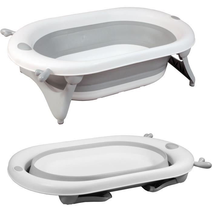 Folding bathtub - 23x80x49 cm - Grey white - LOOPING