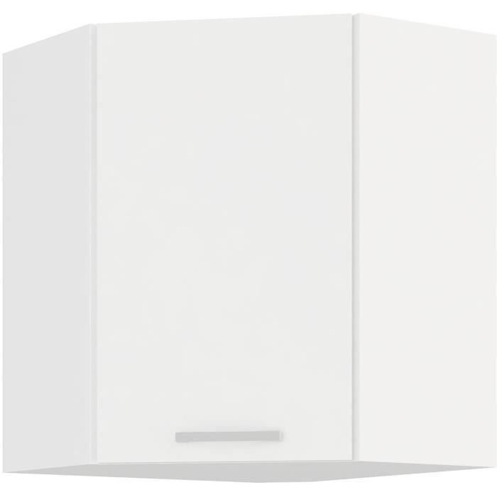 ATLAS High corner unit - White decor - L58x58cm