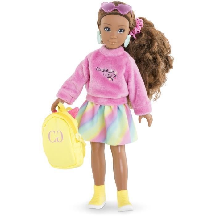 Doll accessories - COROLLE - Fluo dressing room - For 28 cm mannequin doll - 7 accessories - From 4 years old