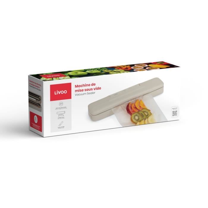 Vacuum Sealer - LIVOO - DOM503C - 80W - 2 functions - 28 cm x 3 m film roll included - Cutting blade