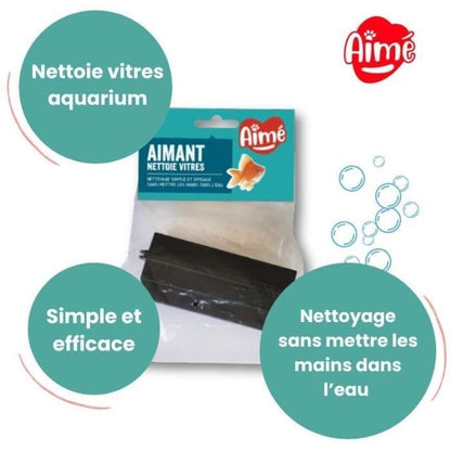 Aquarium Magnet Window Cleaner - AIMÉ - 10cm