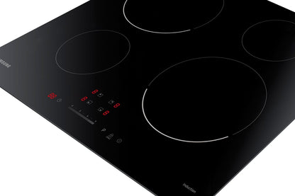 SAMSUNG NZ64M3707AK / EF - Induction hob - 4 areas - W 59 x D 57 cm - Glass coating - Black