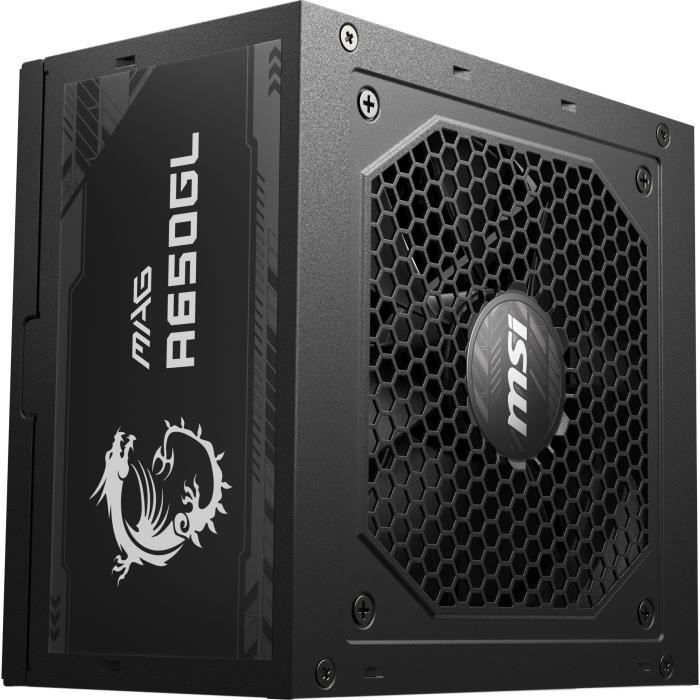 MSI MAG A650GL PCIE5 PC Power Supply - 650W 80+ Gold Modular