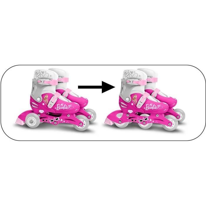 STAMP - Two-in-One 3 Wheel Inline Skates - Barbie