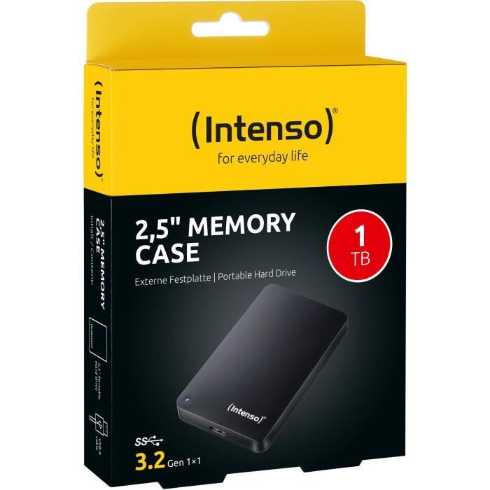 Portable external hard drive - INTENSO - HDD 3.2' - 1 TB - Anthracite