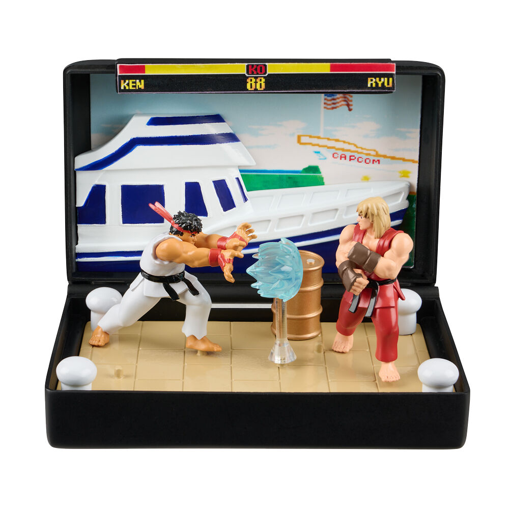 Console Heroes Street Figther Mega Drive diorama