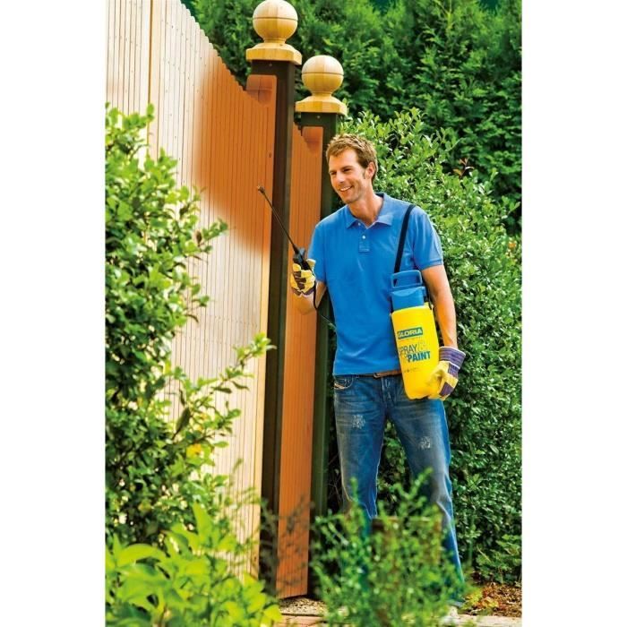 GLORIA Gloria Hand Sprayer - Spray & Paint Model 5 L - 3 bars - Valve and flat jet nozzle - Viton seals