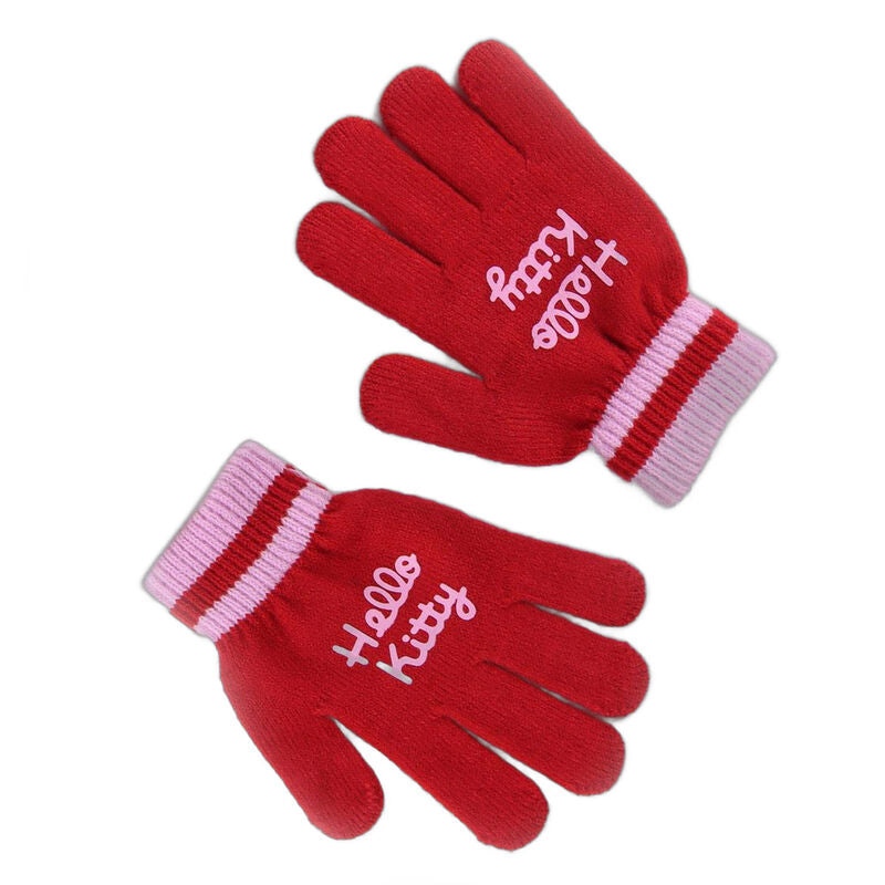 Hello Kitty winter set snood hat gloves