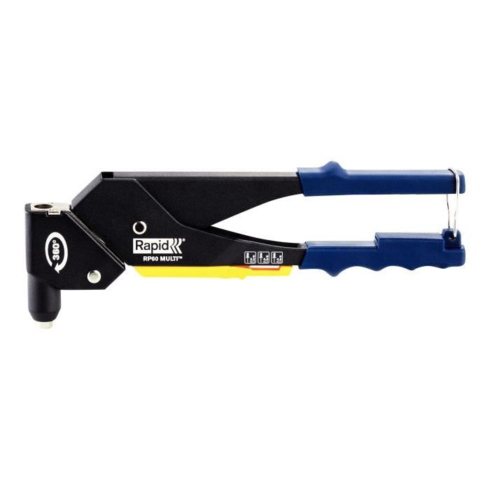 RAPID riveting pliers RP60 MULTI swivel head in box RP40 + 5x50 rivets + 3 drills