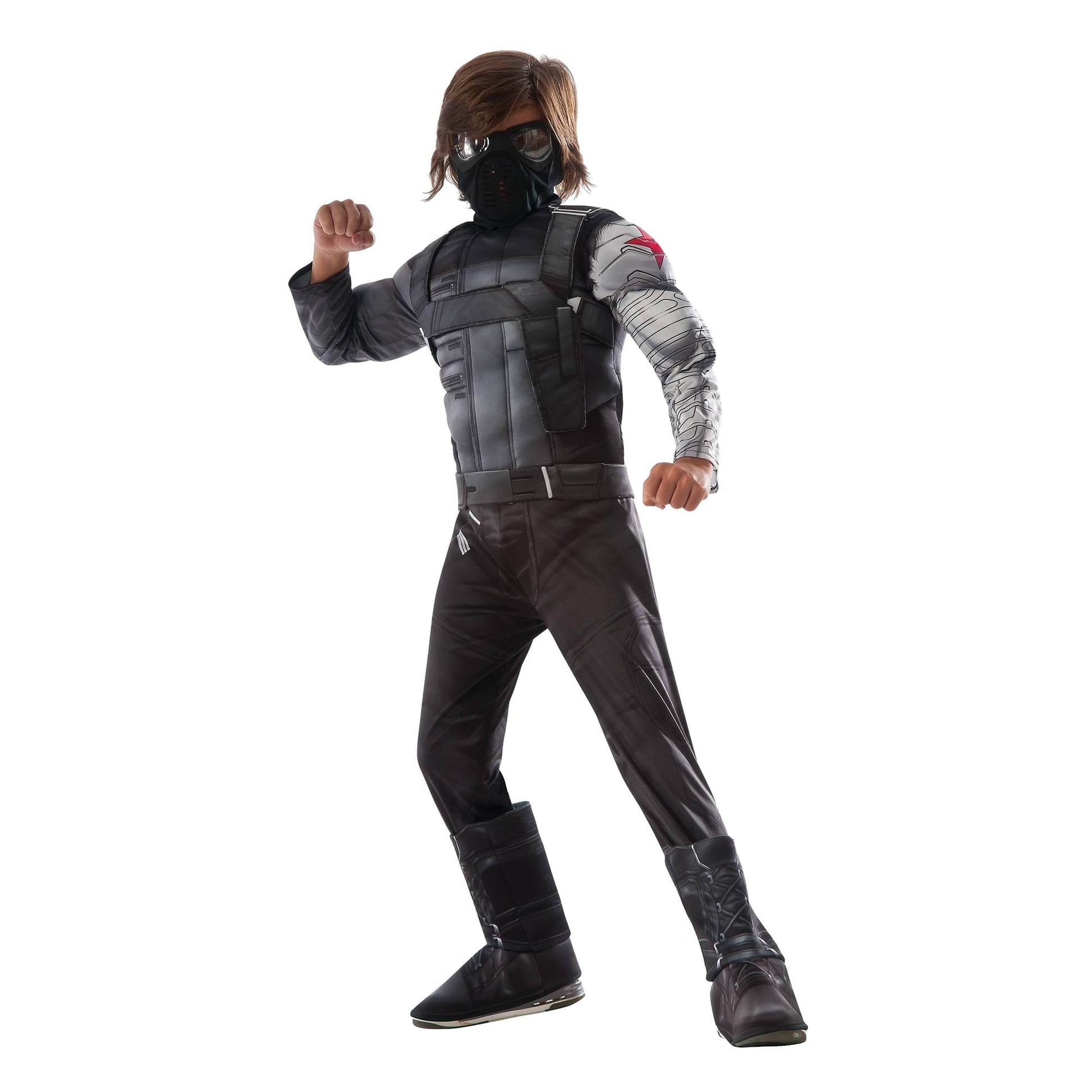 Captain America 3 Deluxe Muscle Chest Winter Soldier Costume Child Small