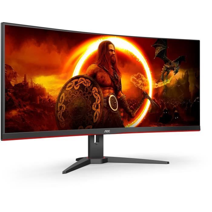 AOC CU34G2XE 34 WQHD Curved PC Monitor VA Panel 144Hz 1ms 1 HDMI 1DP Adaptive Sync Black