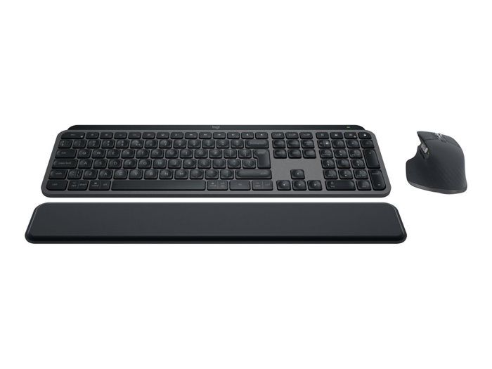 Wireless Keyboard - LOGITECH - MX Keys S Combo - Bluetooth - Backlit - Silent keys - Graphite