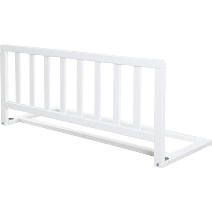 ROBA Wooden Bed Rail 90 cm - Safe Fall Protection for Babies and Children - 18 Months to 5 Years - Easy Assembly - White