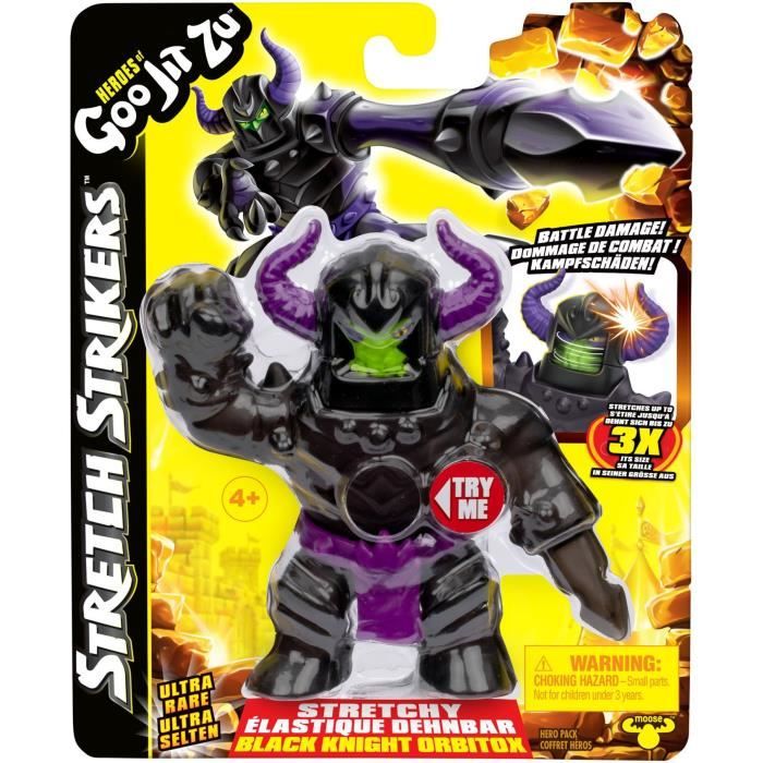 Stretch Strikers 11cm Figure (Random Asst) - HERoeS OF GOO JIT ZU - Slimy Heroes with Warrior Armor
