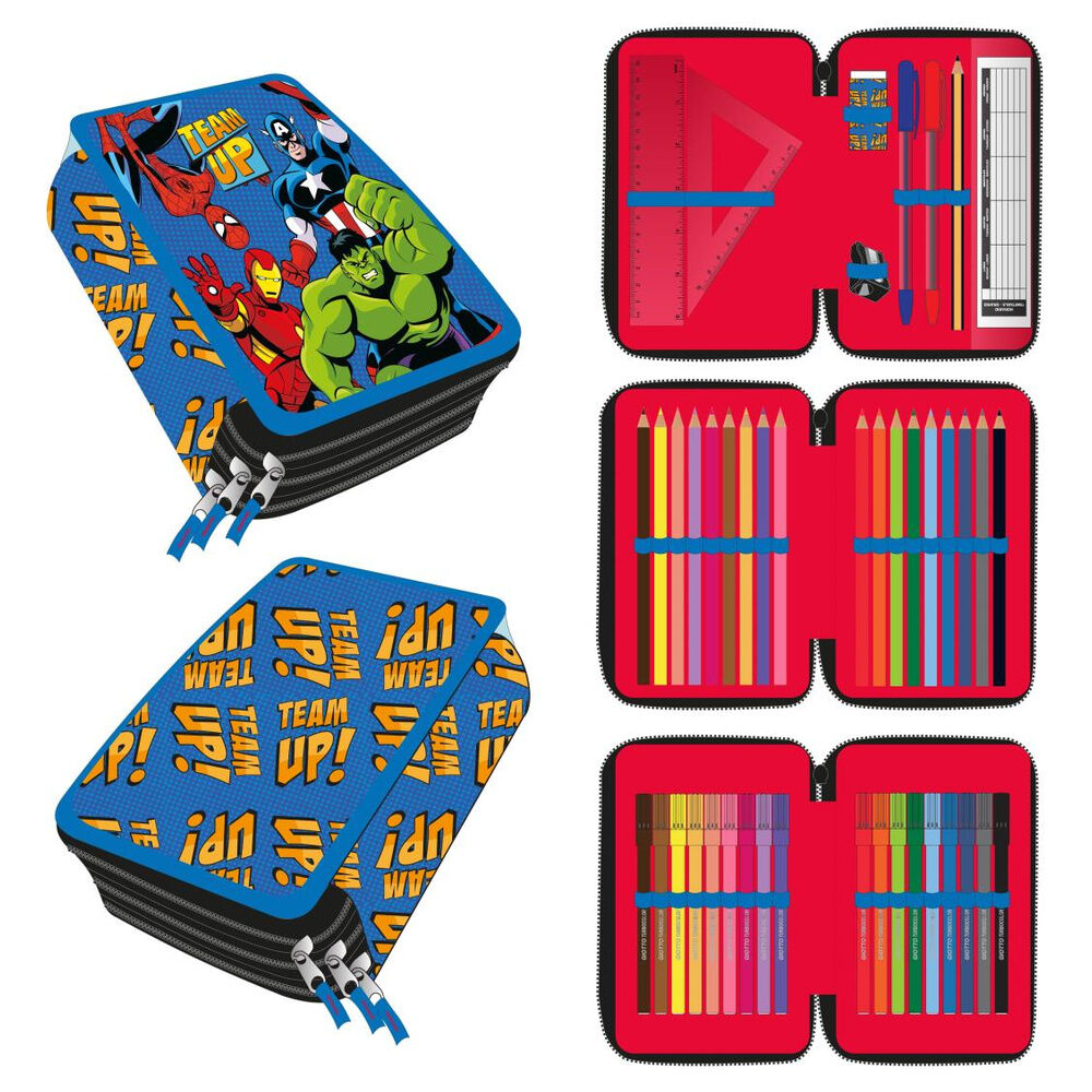 Marvel Avengers triple pencil case