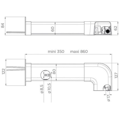 Condensate lifting pump - SFA - Sanicondens Clim Pack S - White chute - Complete installation kit - 21 dBA