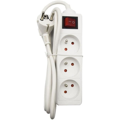 Household unit - GAO - 3 2P+T sockets - With switch, NF compliant