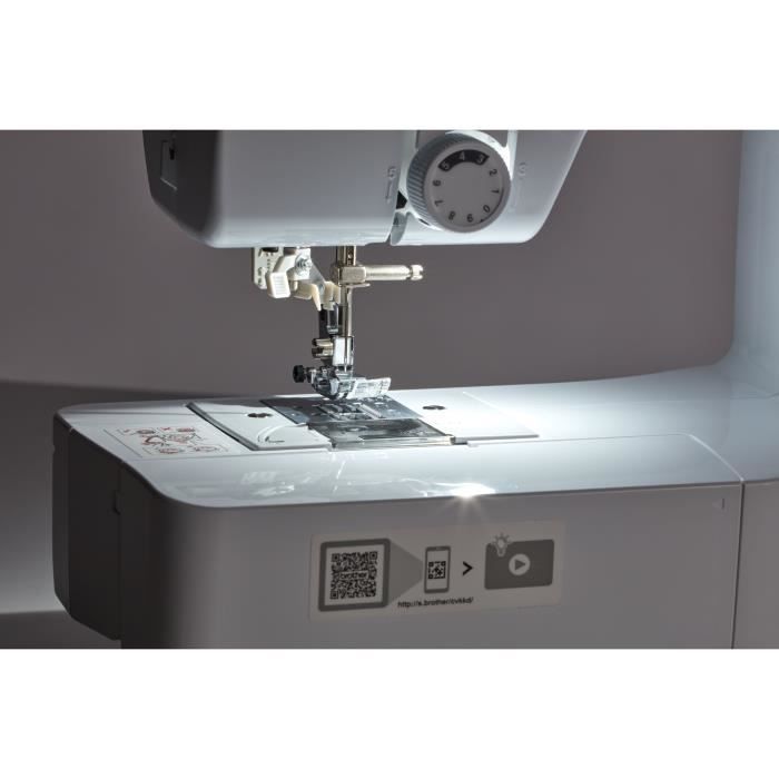 BROTHER - CS10s - Electronic sewing machine - 40 stitches - Needle threading system - LCD display - White