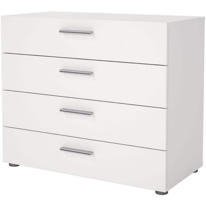 TYHJA 4-drawer chest - White - W 70 x D 40 x H 75 cm