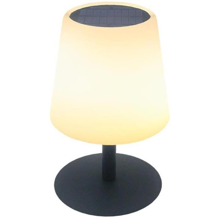 Solar and rechargeable table lamp - LUMISKY - STANDY TINY SOLAR - H25 cm - Warm white and dimmable white LED