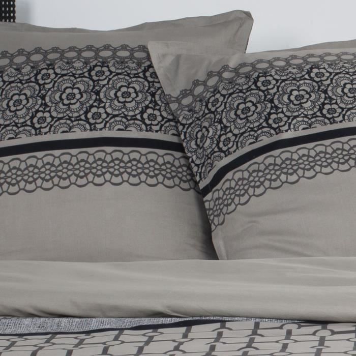 TODAY Cotton bed set 2 people - 200x200 cm - Rosalie pink print