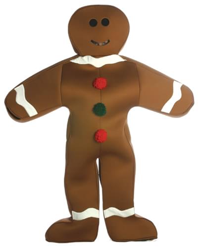 Gingerbread Man Adult Deluxe Costume Standard