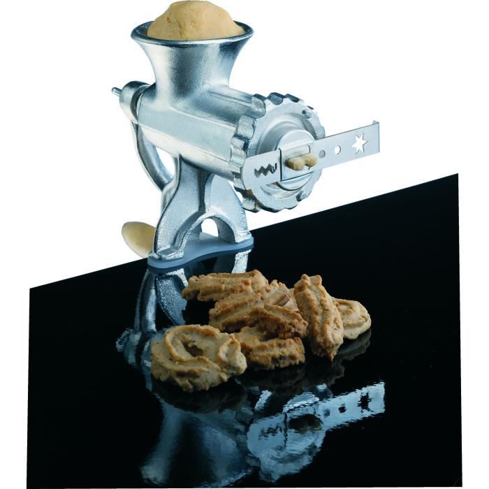 Cast iron manual mincer - BAUMALU - 450076 - No. 8 with pastry accessories