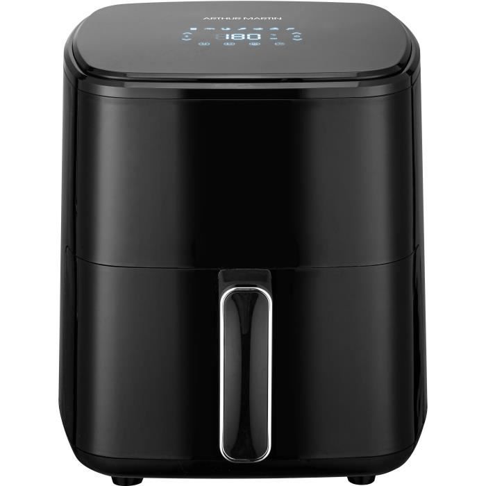 Oil-free fryer  ARTHUR MARTIN - Airfryer 5 L - 1400 W - Touch screen - 7 cooking presets - Black