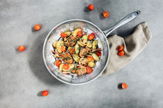 Cozy & Trendy 2803315 Stainless Steel Frying Pan - D 28 cm - All Heat Sources Including Induction