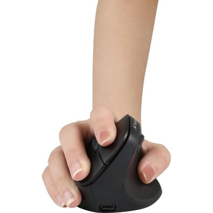 Ergonomic Vertical Mouse - BLUESTORK - M-WL-ERGO-LUMI - Wireless + Bluetooth Rechargeable - Backlit
