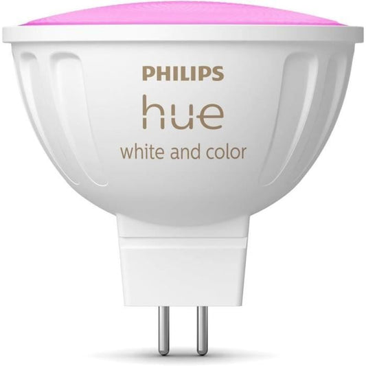 Connected bulb - PHILIPS HUE - MR16 - White and colored light - Bluetooth compatible - Works with App and voice