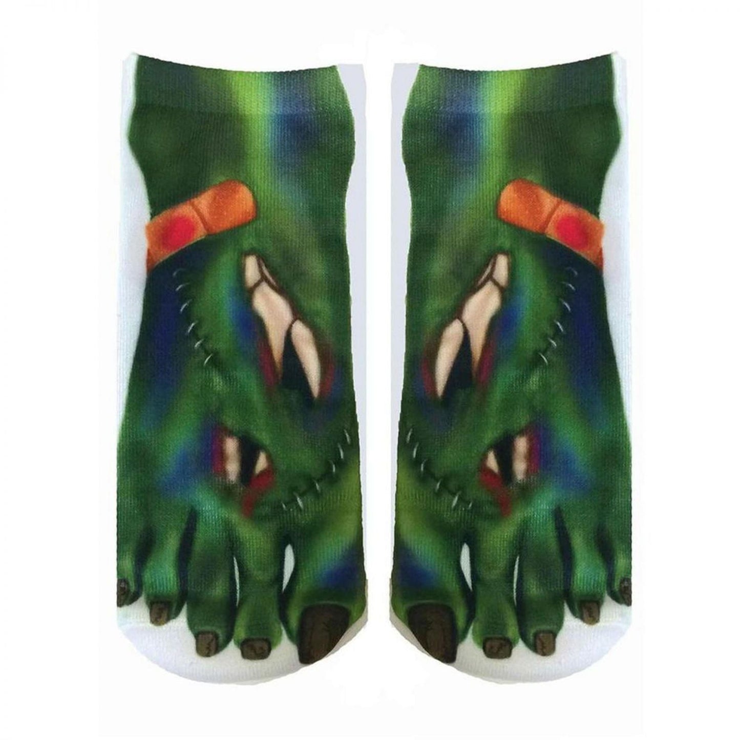 Monster Photo Print Ankle Socks