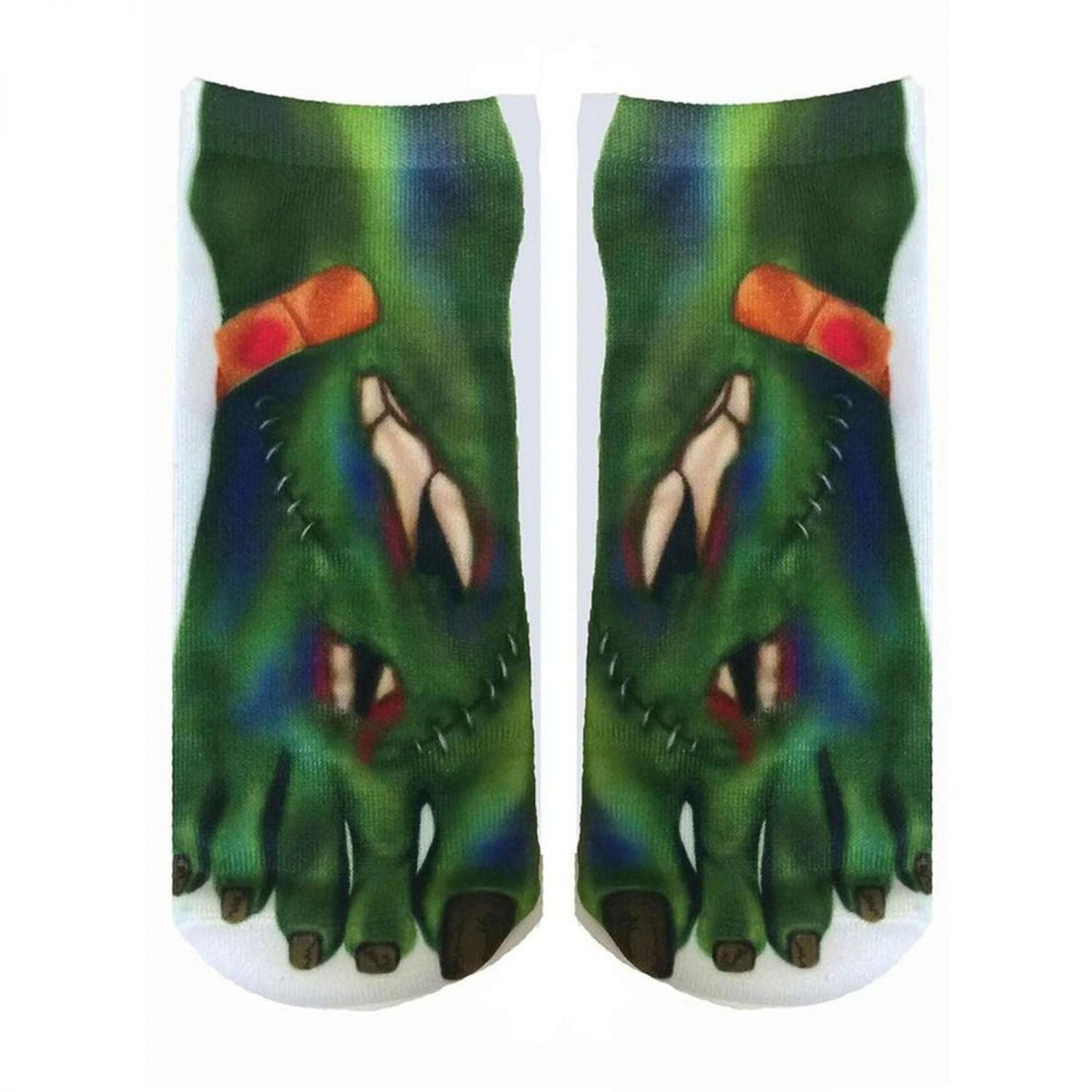 Monster Photo Print Ankle Socks